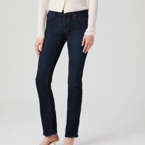 PAIGE Women's Deep Indigo Straight Leg Jeans hoxton sz 26
